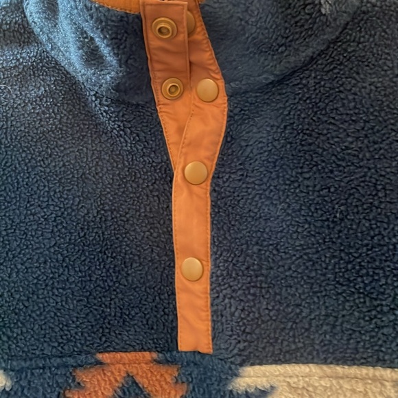 Liv Aztek Pullover large Orange, blue, brown - Picture 5 of 6